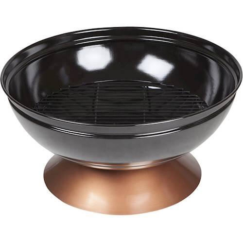 Alt View 11. Fire Sense - Fire Sense Fire Pit Degano Round Wood Burning Lightweight Portable Outdoor Firepit Backyard Fireplace Also Included Wood - Black.