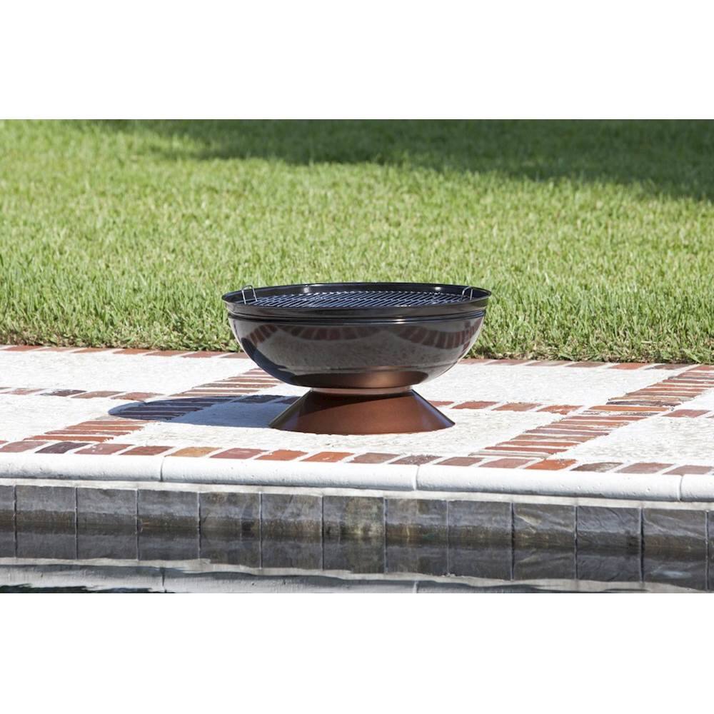 Alt View 13. Fire Sense - Degano Round Fire Pit - Black.