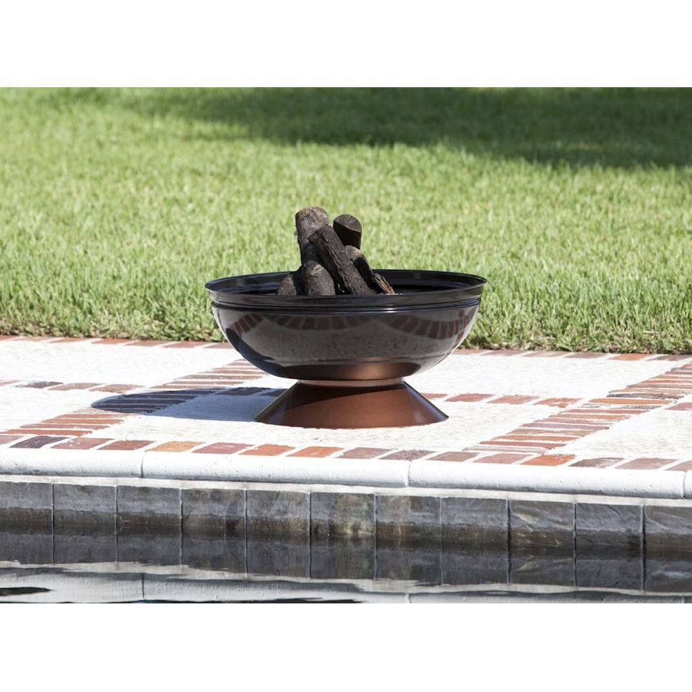 Alt View 14. Fire Sense - Degano Round Fire Pit - Black.