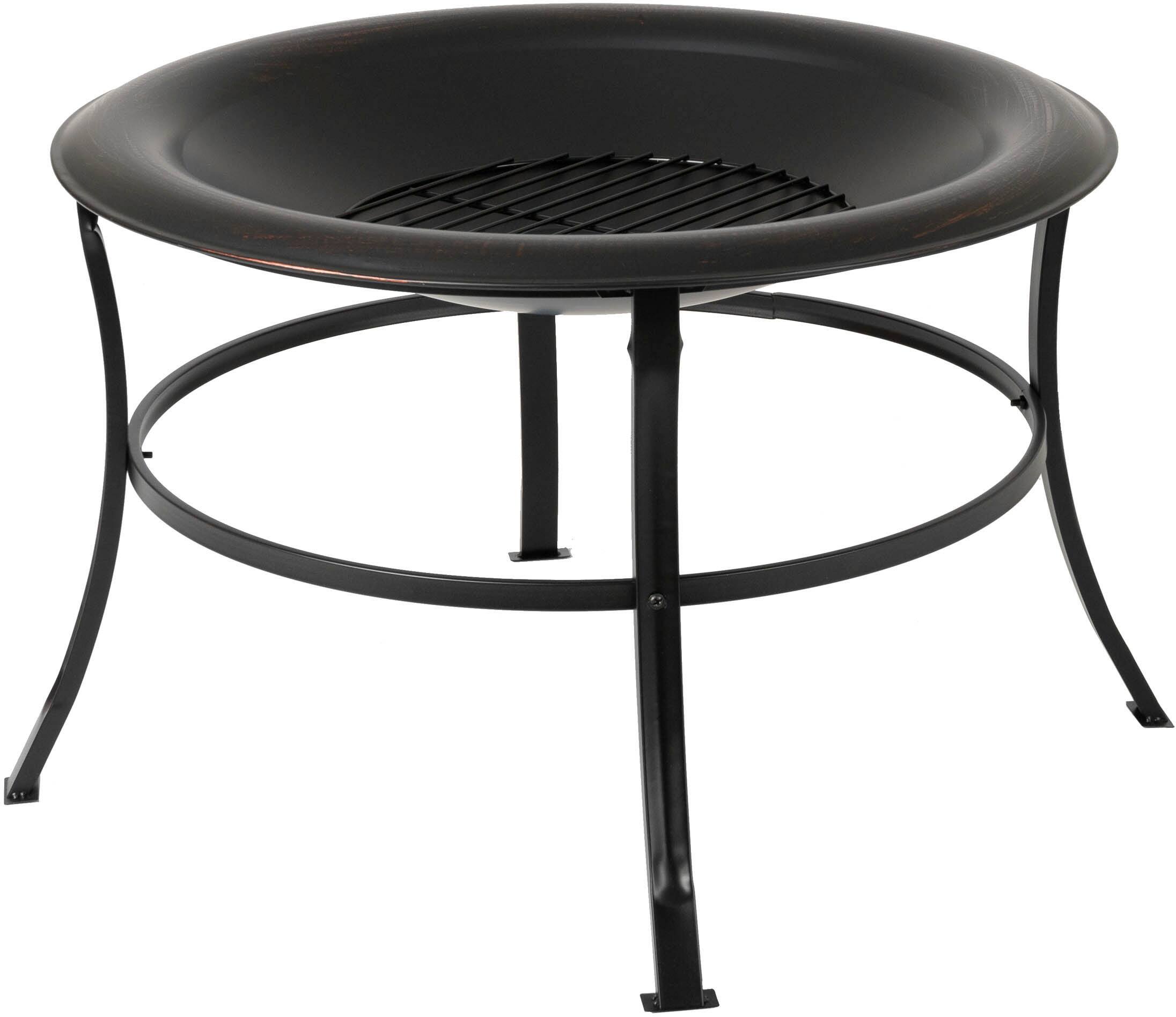 Alt View 13. Fire Sense - Tokia Round Fire Pit - Antique Bronze.