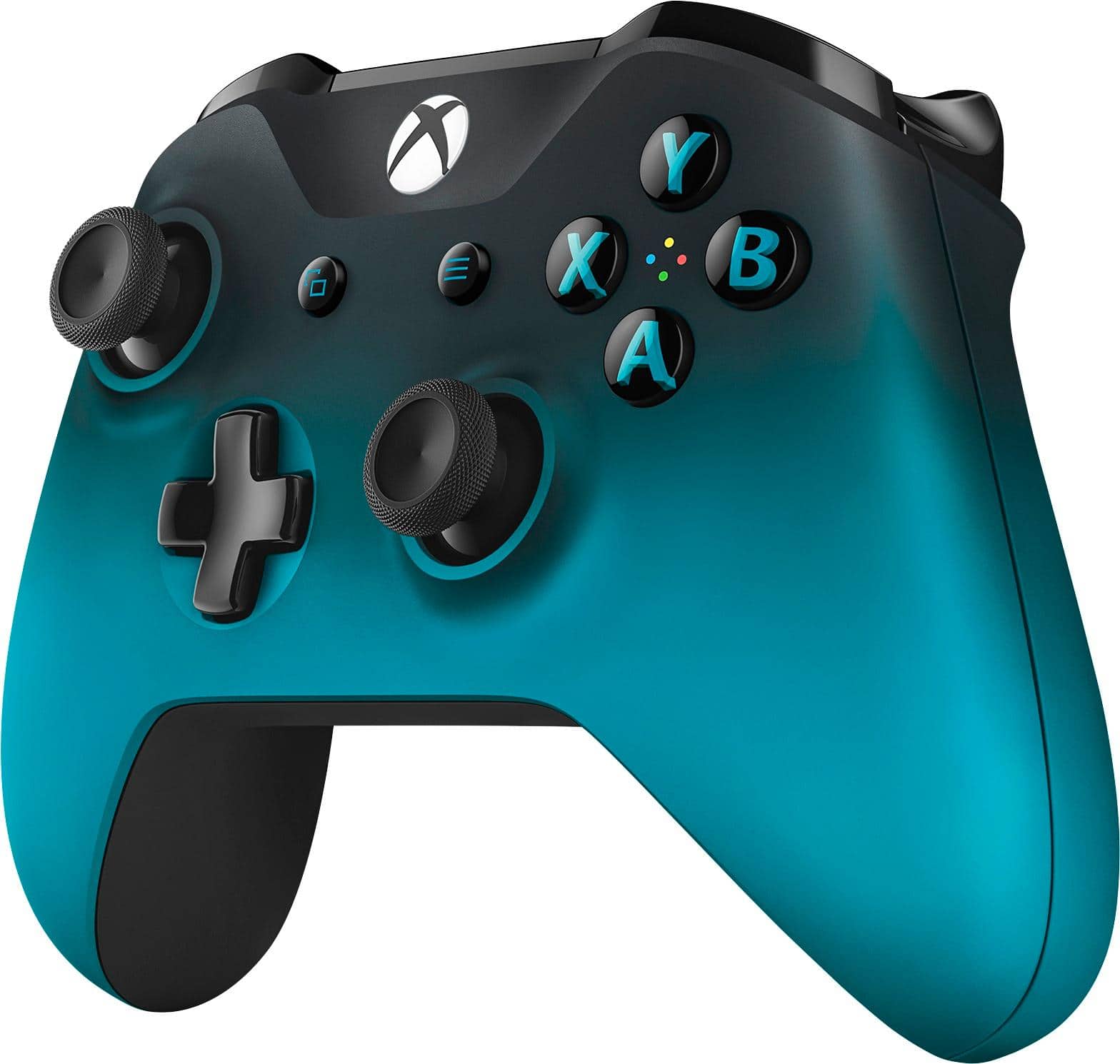 Left. Microsoft - Xbox Wireless Controller - Ocean Shadow Special Edition - Blue.
