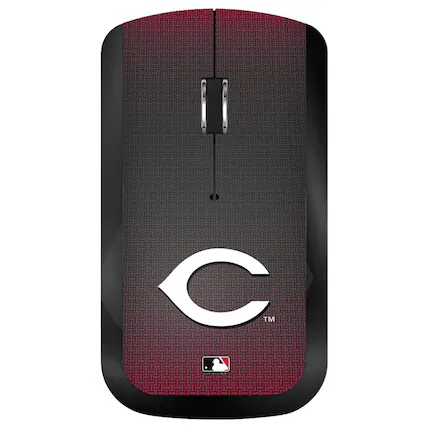 Front. Keyscaper - Cincinnati Reds Wireless USB Computer Mouse - Black.