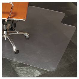 ES Robbins - Natural Origins Biobased Chair Mat for Hard Floors Rectangular with Lip Straight Edges 45" x 53" - Clear
