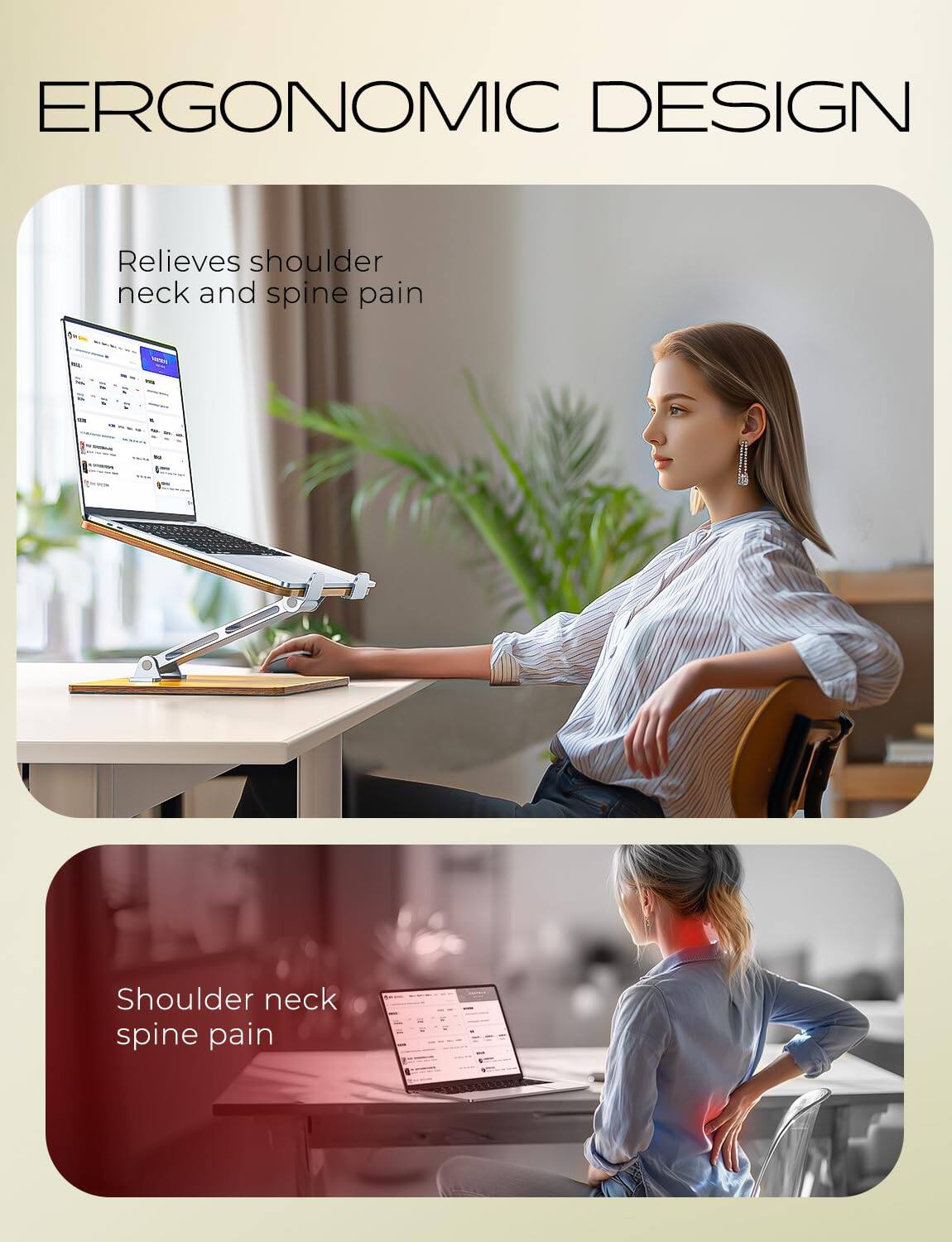 ERGONOMIC DESIGN  
Relieves shoulder neck and spine pain  

Shoulder neck spine pain