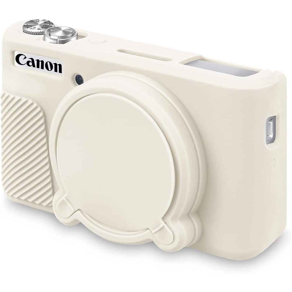 Schertz - Silicone Camera Case for Canon SX740/SX730 with Lens Cover – Mist White