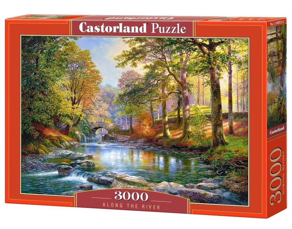 Castorland Puzzle, 3000 ALONG THE RIVER, Castorland a 30.2320.0, 3000, la C-300532-2