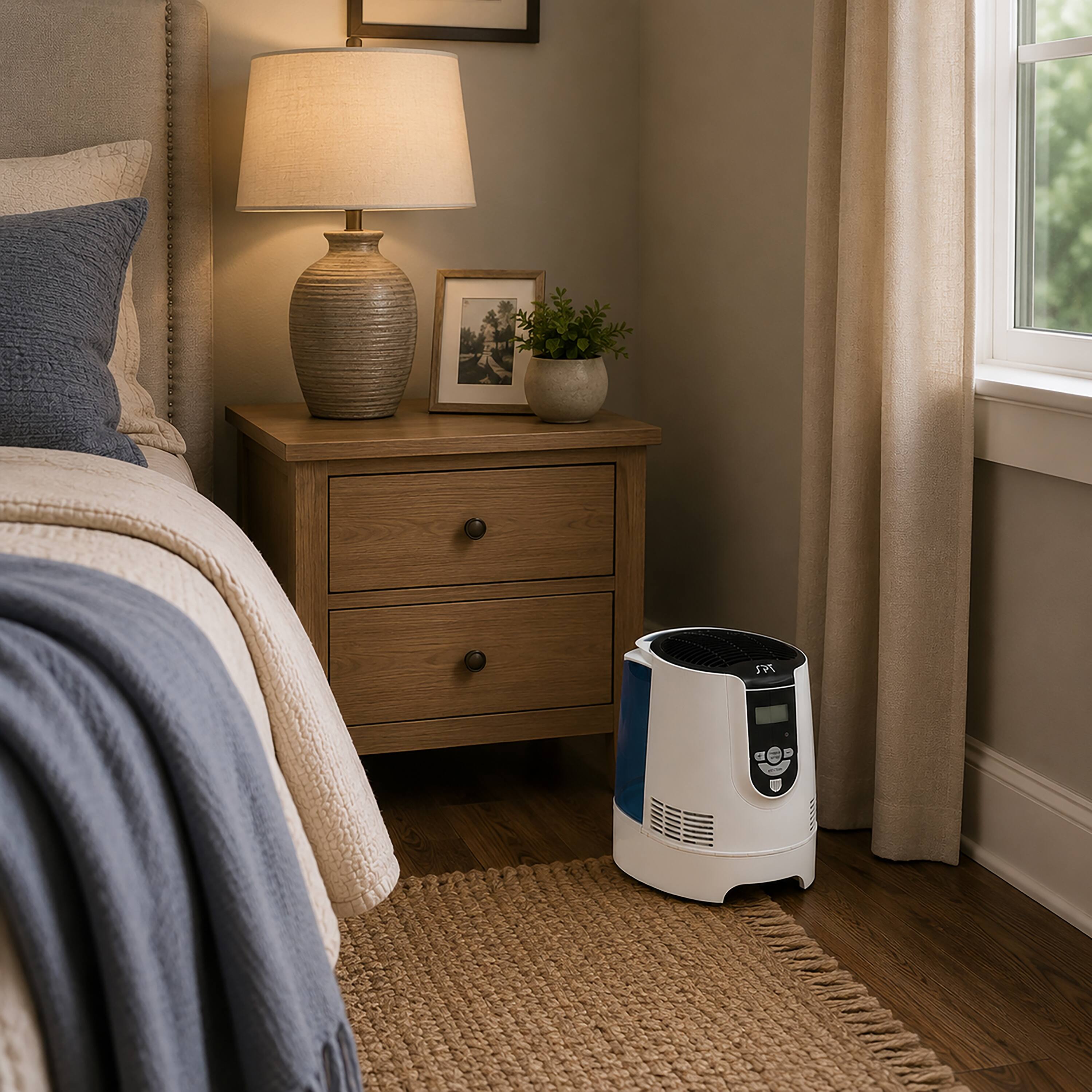 Alt View 5. Sunpentown - Sunpentown: Digital Evaporative Humidifier - White.