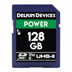 DELKIN DEVICES POWER 128 GB SD V90 UHS-II XC II