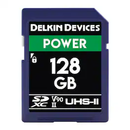 Delkin Devices - Power 128GB SDXC V90 UHS-II Memory Card for Cameras