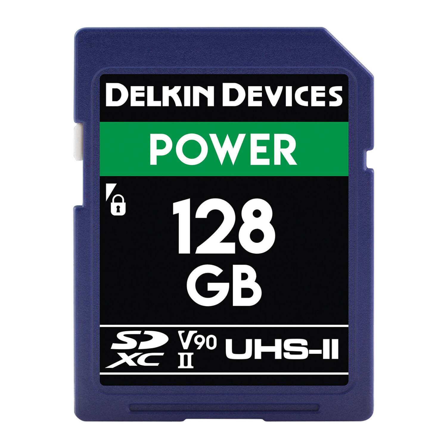 DELKIN DEVICES POWER 128 GB SD V90 UHS-II XC II