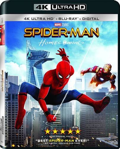 Front. Spider-Man: Homecoming - 4K Blu-Ray.