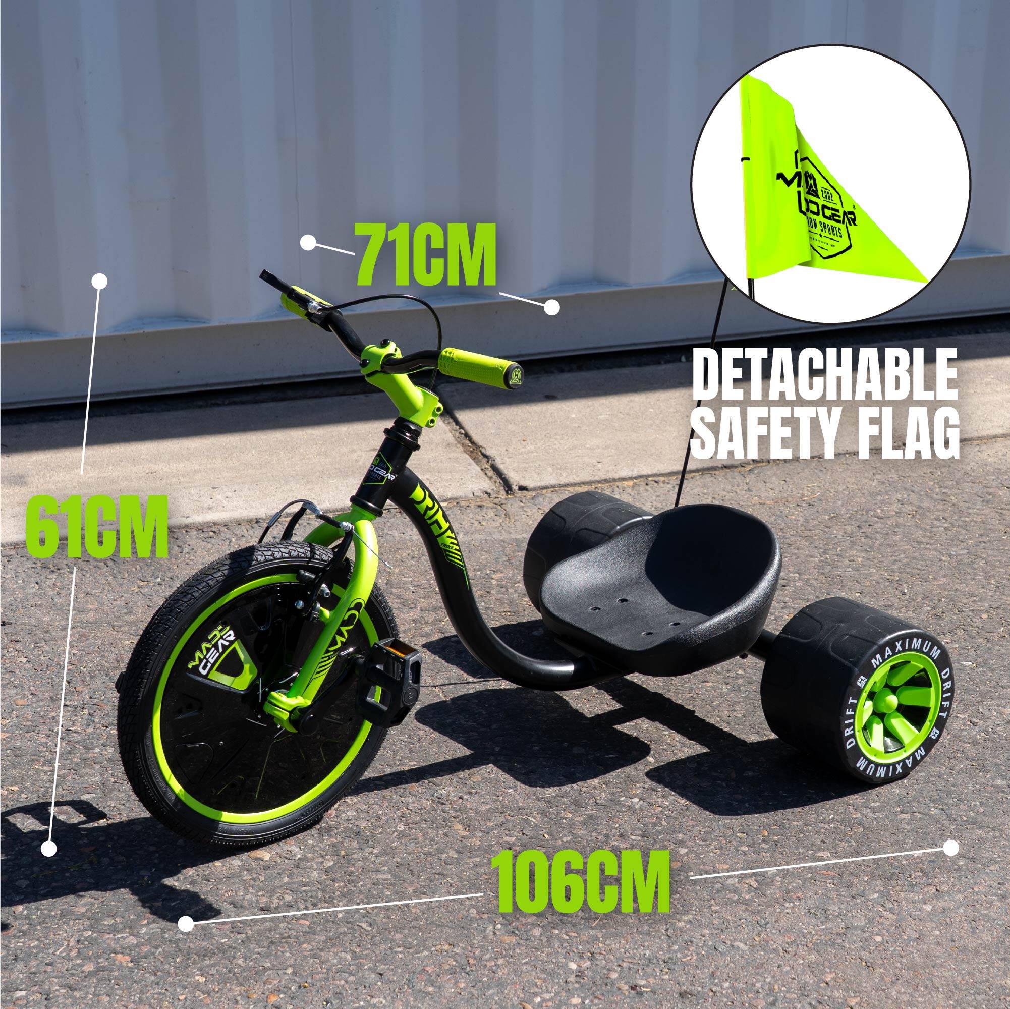61CM GEAR  
71CM RIEK CANDINA  
LOGEAR OM SPORTS DETACHABLE SAFETY FLAG  
MAXIMUM E30 DRIFT DRIFT  
MAXIMUM  
106CM