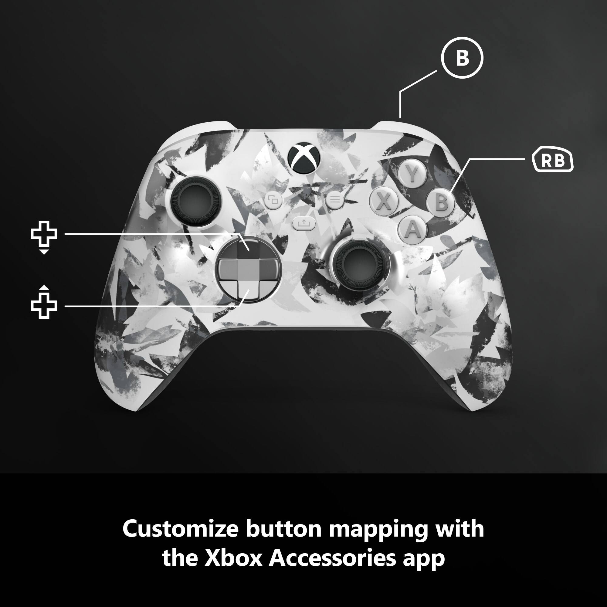 B + RB

Customize button mapping with the Xbox Accessories app