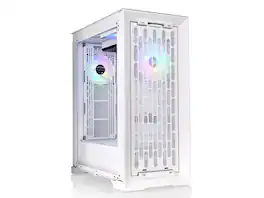 Thermaltake - CTE T500 TG ARGB Snow E-ATX Full Tower; 3x140mm White CT140 ARGB Fans; Tempered Glass Front & Side; White - White