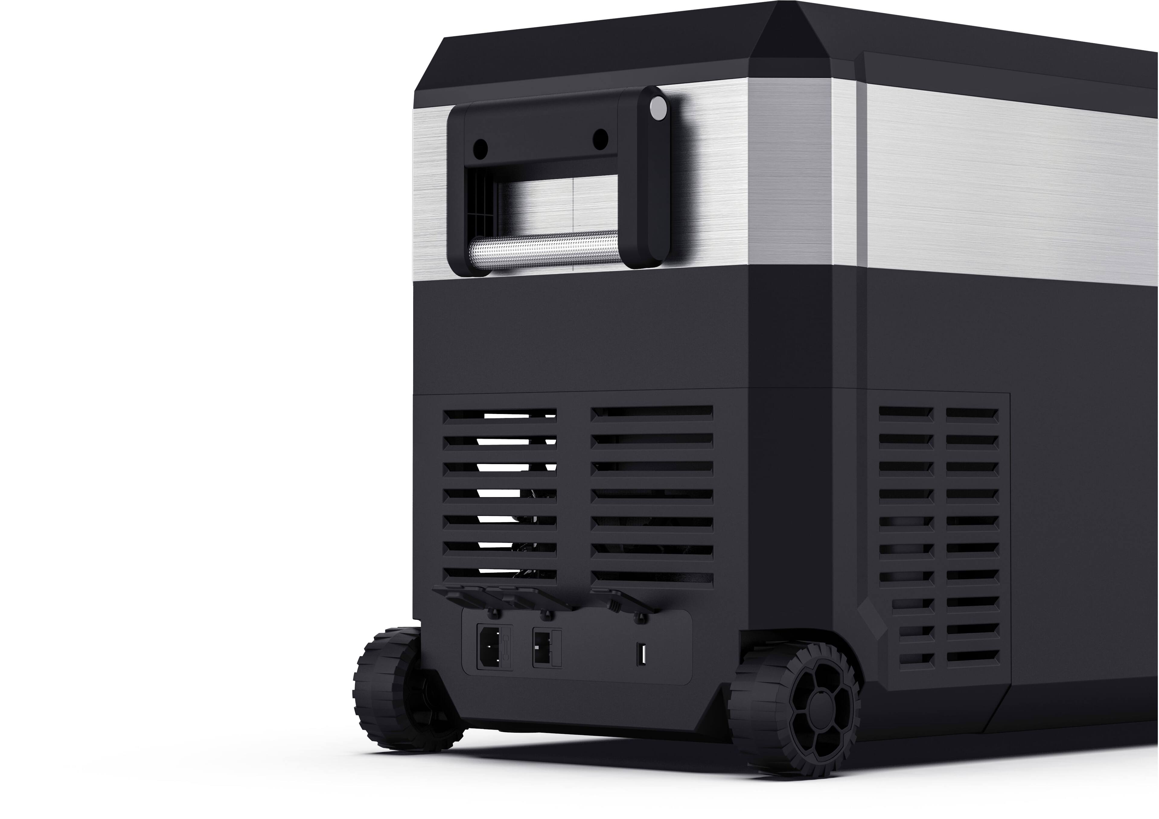 Back. ICECO - JP40 Pro Dual Zone Wheeled 39QT Portable Cooler Silver - Black/Silver.