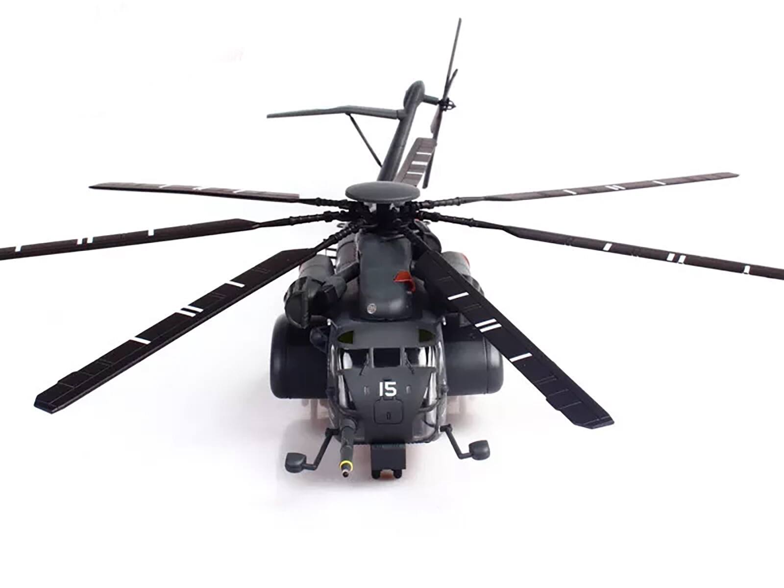 Alt View 4. Panzerkampf - Sikorsky MH-53E Sea Dragon Helicopter "US Navy, Blackhawks, Tail Number 15" Dark Gray 1/72 Diecast Model by Panzerkampf.