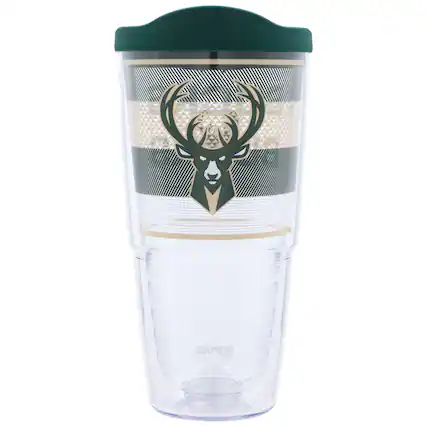 Front. Tervis - Milwaukee Bucks 24oz. Competitor Classic Travel Tumbler - Multicolor.