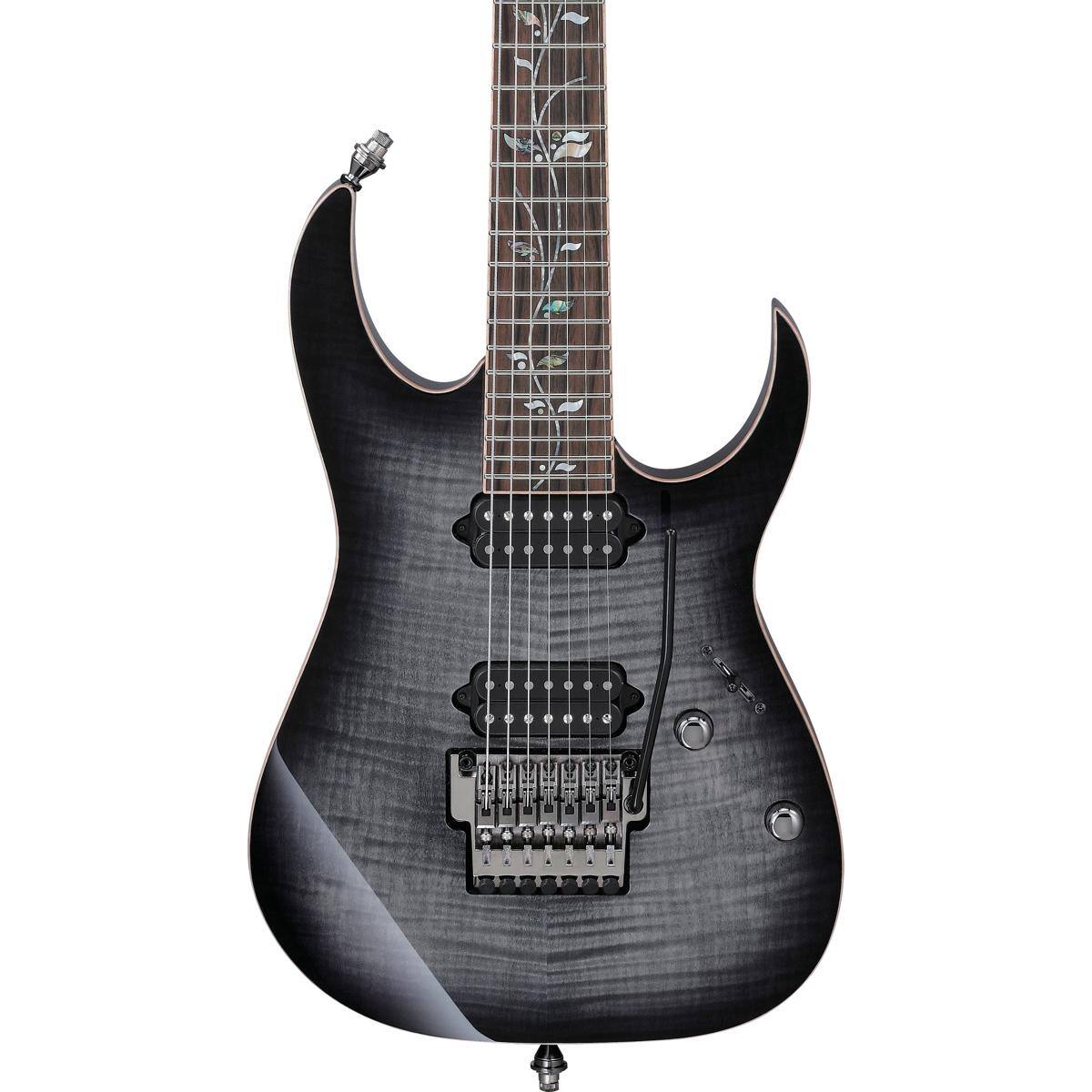 Alt View 3. Ibanez - Ibanez RG j.custom Series RG8527 7-String Electric Guitar, Black Rutile.
