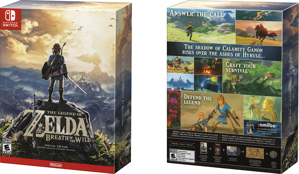 The Legend of Zelda: Breath of the Wild and Expansion Pass Bundle -  Nintendo Switch, Nintendo Switch