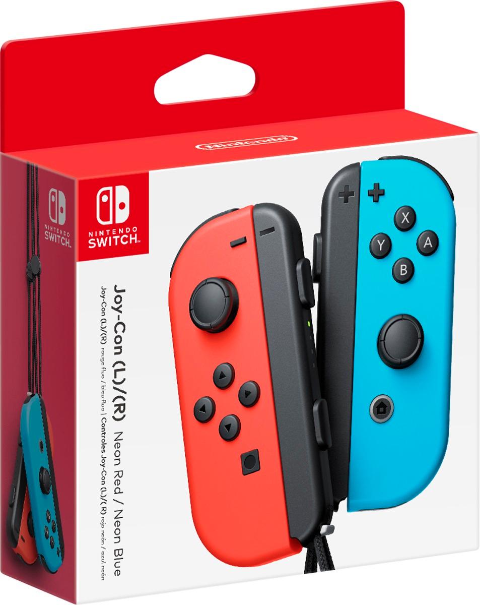 Joy-Con (L/R) Wireless Controllers for Nintendo Switch Neon Red ...
