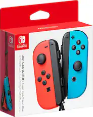 Angle. Nintendo - Joy-Con (L/R) Wireless Controllers for Nintendo Switch - Neon Red/Neon Blue.