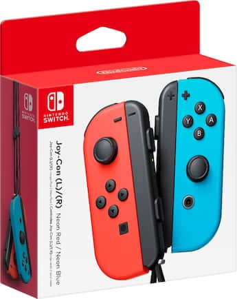 Joy Con (L/R) Wireless Controllers for Nintendo Switch Neon Red Joy Con (L/R) Wireless Controllers for Nintendo Switch Neon Red