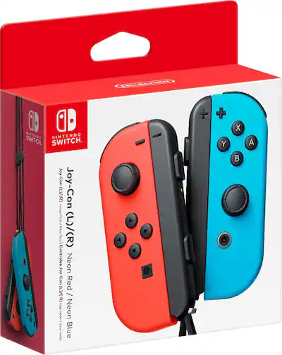 Joy Con (L/R) Wireless Controllers for Nintendo Switch Neon Red