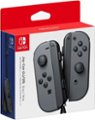 Front. Nintendo - Joy-Con (L/R) Wireless Controllers for Nintendo Switch - Gray.