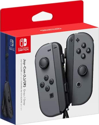 Joy Con (L/R) Wireless Controllers for Nintendo Switch Gray Joy Con (L/R) Wireless Controllers for Nintendo Switch Gray