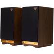Klipsch - The Sixes 6-1/2" Powered 2-Way Speakers (Pair) - Walnut - Larger Front
