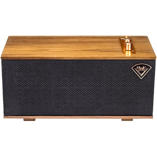 Klipsch - The One Portable Bluetooth Speaker - Walnut - Larger Front