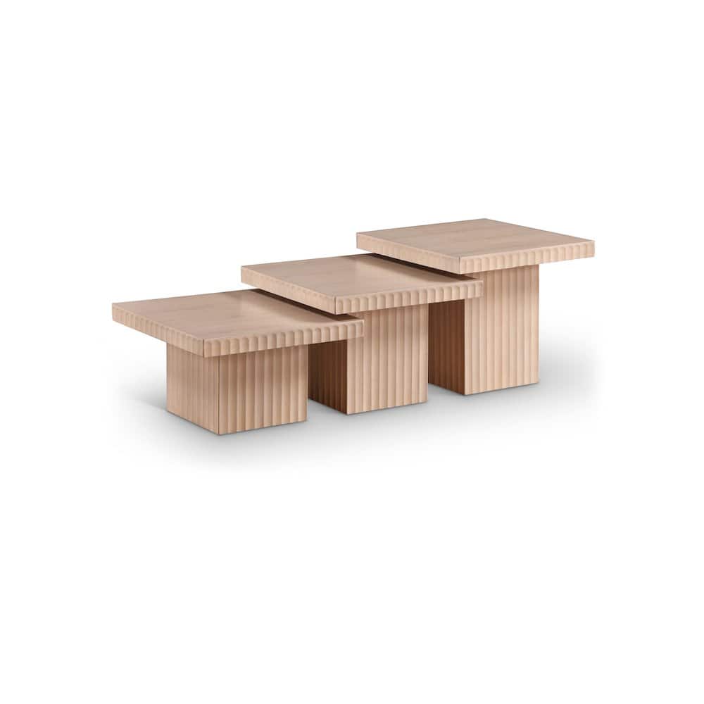 Meridian Furniture - Spencer Natural Oak Veneer Coffee Table - Brown