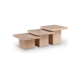 Meridian Furniture - Spencer Natural Oak Veneer Coffee Table - Brown
