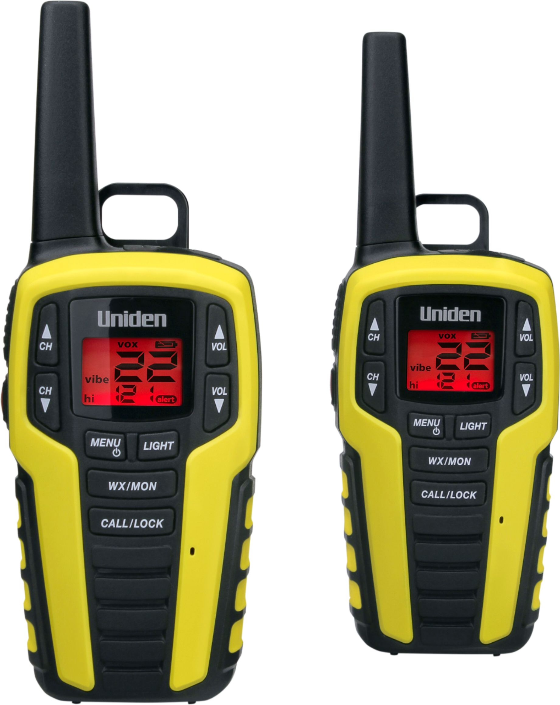 Angle View: Uniden - 32-Mile, 22-Channel FRS/GMRS 2-Way Radios (Pair)