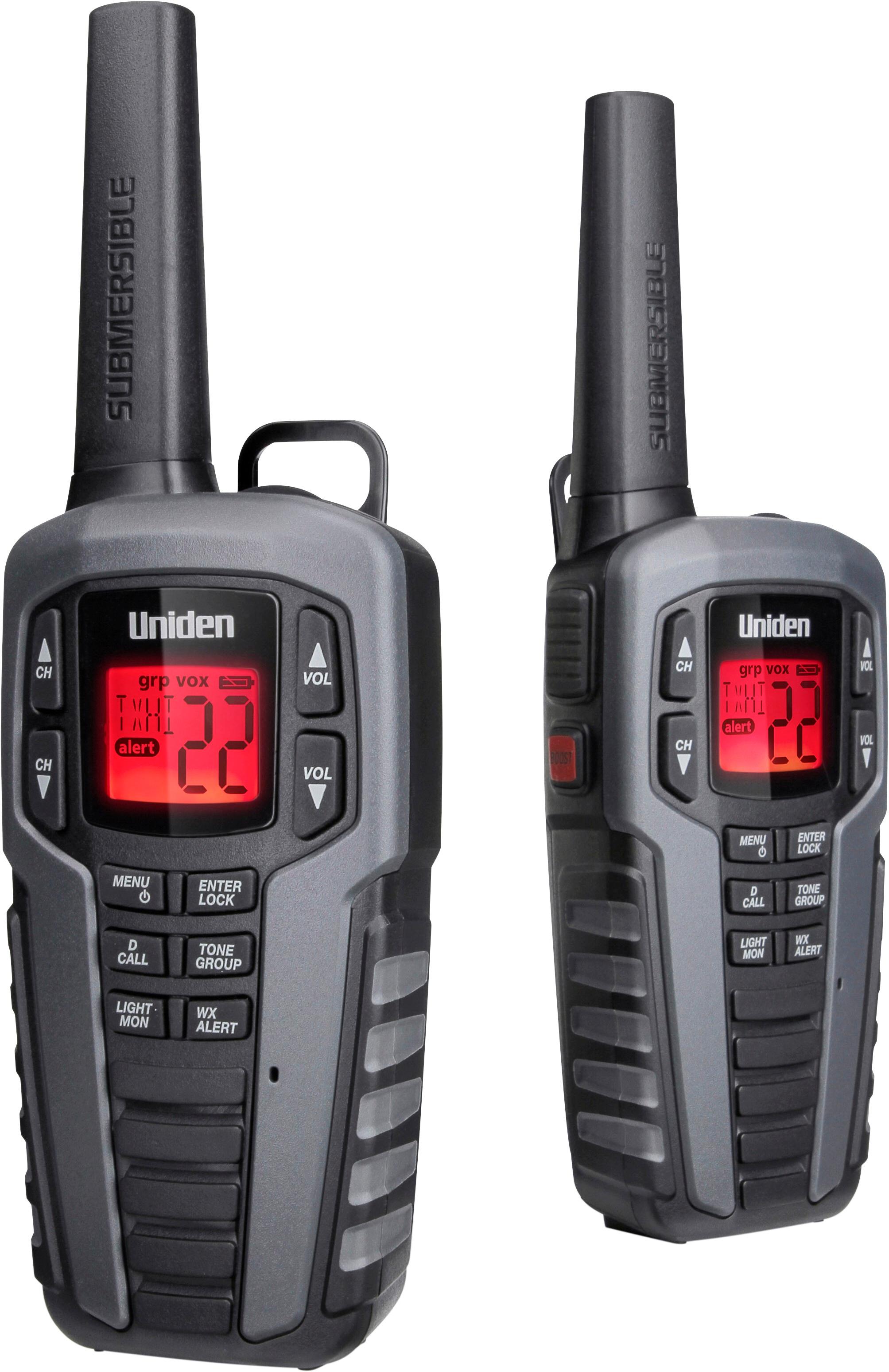 Angle View: Uniden - 37-Mile, 22-Channel FRS/GMRS 2-Way Radios (Pair)