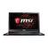 Front. MSI - GS Series STEALTH PRO 15.6" 4K Ultra HD Laptop - Intel Core i7 - 16GB Memory - GeForce GTX 1060 - 512GB SSD + 2TB HDD - Aluminum black.