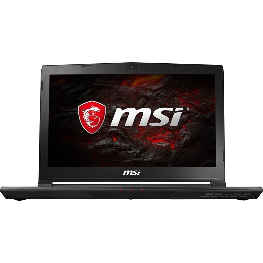 MSI - 14" Laptop - Intel Core i7 - 16GB Memory - NVIDIA GeForce GTX 1060 - 1TB Hard Drive + 128GB Solid State Drive - Aluminum black - Larger Front