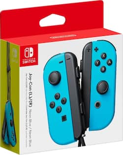 Joy Con (L/R) Wireless Controllers for Nintendo Switch Neon Blue Joy Con (L/R) Wireless Controllers for Nintendo Switch Neon Blue