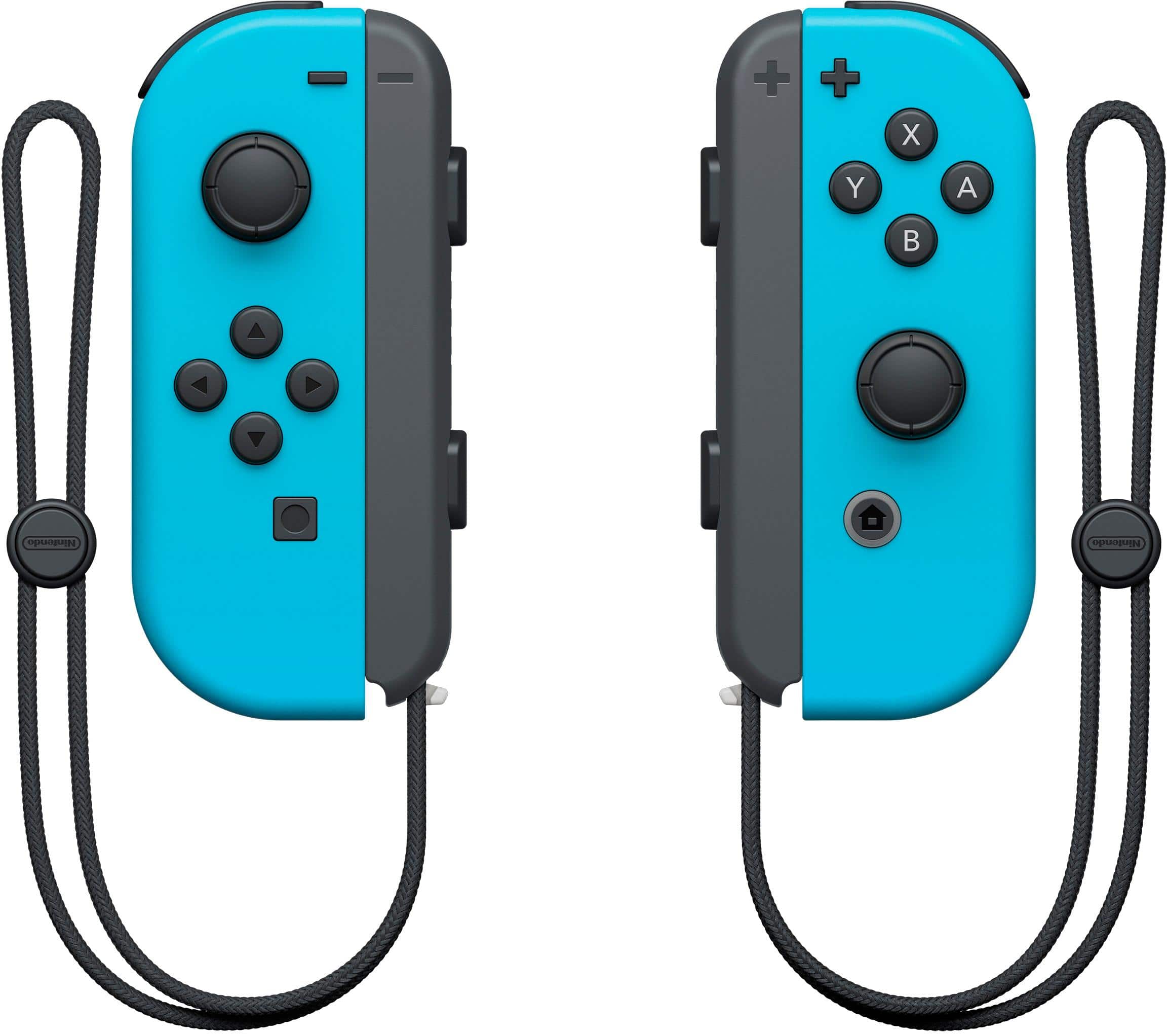 Alt View 11. Nintendo - Joy-Con (L/R) Wireless Controllers for Nintendo Switch - Neon Blue.