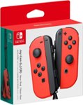Front Zoom. Joy-Con (L/R) Wireless Controllers for Nintendo Switch - Neon Red.