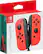 Front. Nintendo - Joy-Con (L/R) Wireless Controllers for Nintendo Switch - Neon Red.