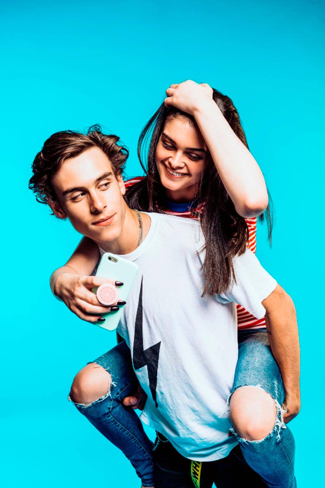 Alt View 17. PopSockets - Finger Grip/Kickstand for Mobile Phones - Golden Silence.