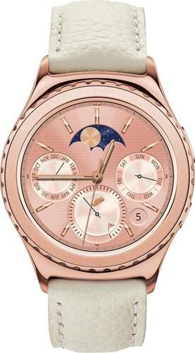 Samsung - Geek Squad Certified Refurbished Classic Gear S2 Smartwatch 40mm Stainless Steel - Rose gold-Front_Standard 