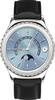 Samsung - Geek Squad Certified Refurbished Classic Gear S2 Smartwatch 40mm Stainless Steel - Platinum-Front_Standard