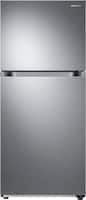 Samsung - 17.6 Cu. Ft. Top-Freezer Fingerprint Resistant Refrigerator - Stainless steel - Front_Zoom