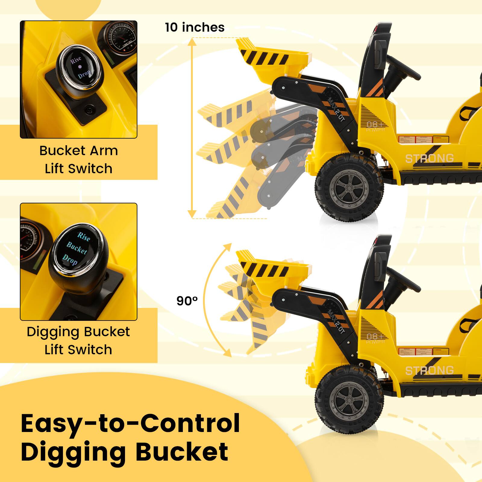 10 inches Rise Drog MAX2.0T 2.0T 08+ PEWVER Bucket Arm Lift Switch STRONG Rise Bucket Drop Digging Bucket Lift Switch 90 M MAX2.OT 2.0T 0B HENVER STRONG Easy-to-Control Digging Bucket

Bucket Arm Lift Switch

Digging Bucket Lift Switch

Easy-to-Control Digging Bucket