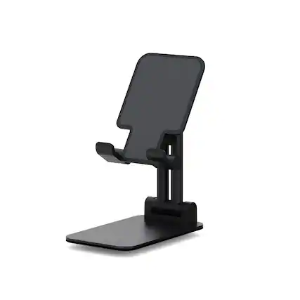 Front. Digipower - DigiPower XL Foldable Stand – Versatile Holder for Tablets & Smartphones up to 13" - Black.