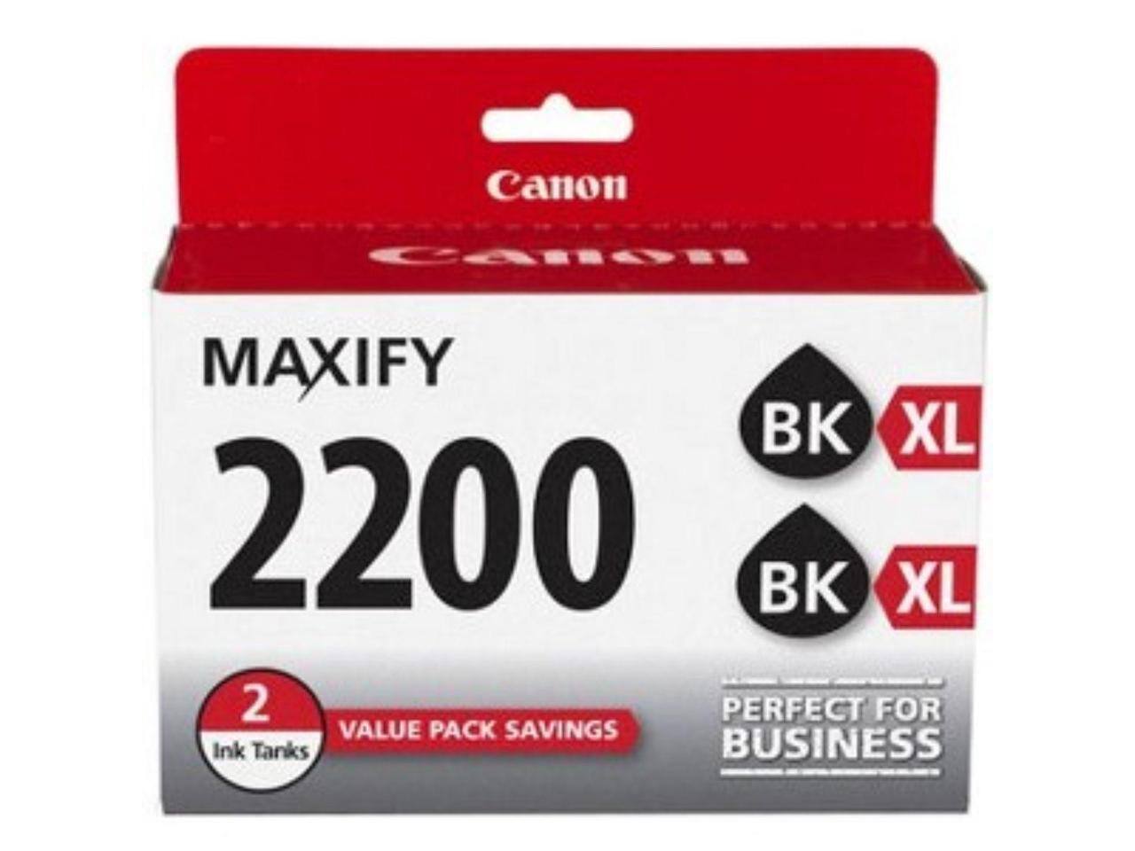 Canon MAXIFY 2200 BK XL 2 PERFECT FOR VALUE PACK SAVINGS Ink Tanks BUSINESS