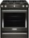 Front. KitchenAid - 5.8 Cu. Ft. Slide-In Gas Convection Range - Black Stainless Steel.