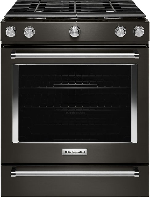 KitchenAid 30-in 5 Burners 5.8-cu ft Self-cleaning Convection Oven